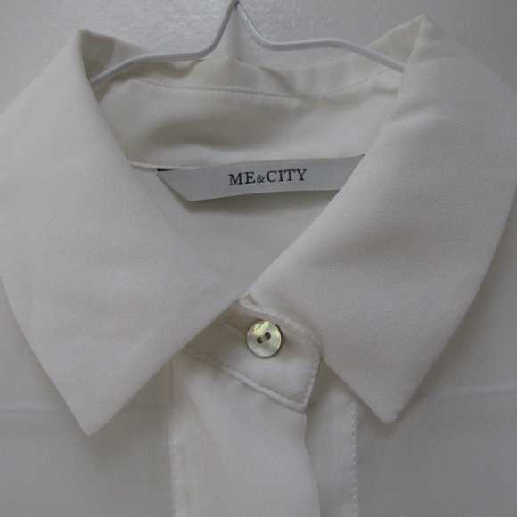 Brand New White Translucent Sleeveless Blouse - Picture 3 of 3